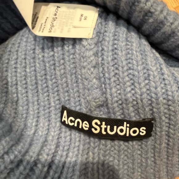 Acne Studios Blue Knit Beanie - Picture 4 of 4